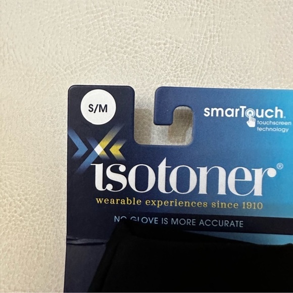 Isotoner black and gray smart touch gloves Size Small/Medium made in France - Picture 8 of 10